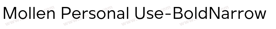 Mollen Personal Use-BoldNarrow字体转换